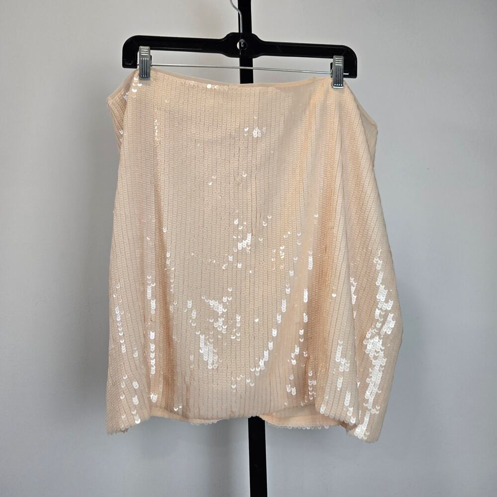 J. Crew Blush Pink Sequin Mini Skirt